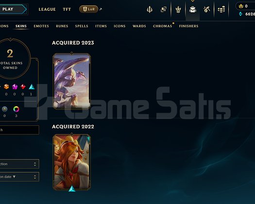 EUW Unranked | 2 Kostüm - 25 Hero | LoL Hesap