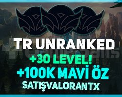 TR + 30 LEVEL + FRESH UNRANKED + 100K MAVİ ÖZ!