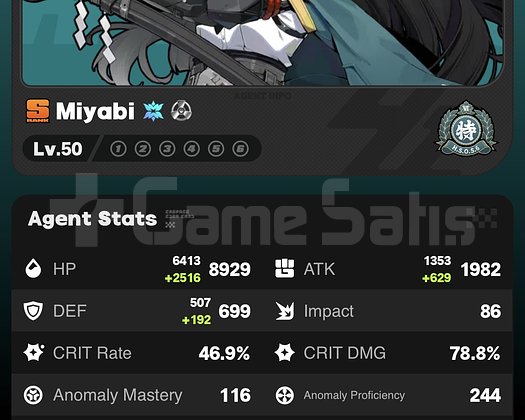 LVL 50 MIYABI + WENGINE + YIXUAN + LUCIA