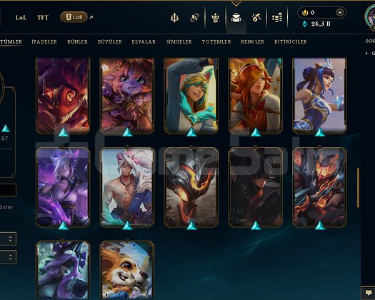 235 LEVEL / 59 SKİN / FUL HERO +MAİL +13K SATIŞ
