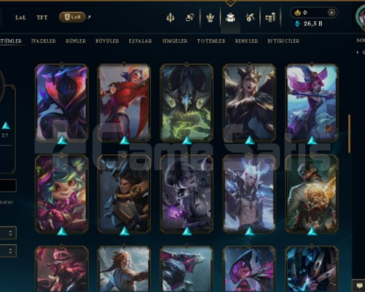 235 LEVEL / 59 SKİN / FUL HERO +MAİL +13K SATIŞ