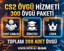 100/100/100 | 300 ÖVGÜ | HIZLI TESLİMAT