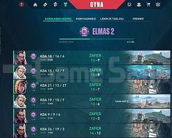 ELMAS 2 YÜKSEK MMR TEMİZ HESAP