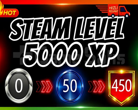 Steam Level Boost 50 Set 5000 XP