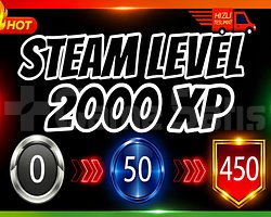 Steam Level Boost 20 Set 2000 XP