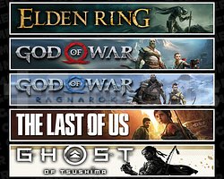 Elden + GOW + Ragnarök + TLOU1 + Tsushima