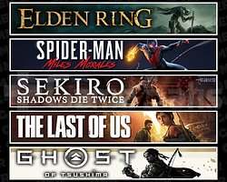 Elden + Miles + Sekiro + TLOU1 + Tsushima