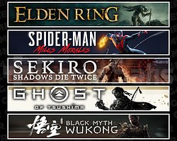 Elden + Miles + Sekiro + Tsushima + Wukong