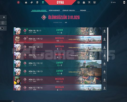 IMMO3! FELAKETİN KALBİ SET HESAP YÜKSEK MMR