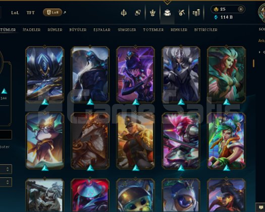 715 LEVEL / 305 SKİN / FUL HERO +MAİL +13K SATIŞ