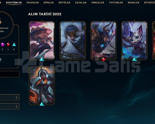 TR Unranked | 6 Kostüm - 30 Hero | LoL