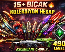 KOLEKSİYON VALORANT HESAP 15+ BIÇAK ASCENDANT