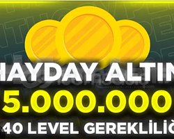 hayday 5 000 000 m altın 145 tl +40 lvl