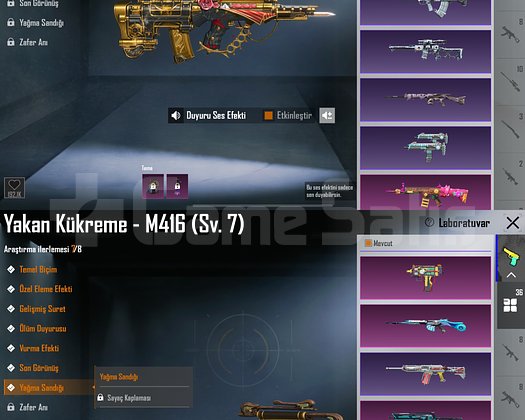 KÜKREME M4 7SV / 104 DESTANSI 36 SİLAH