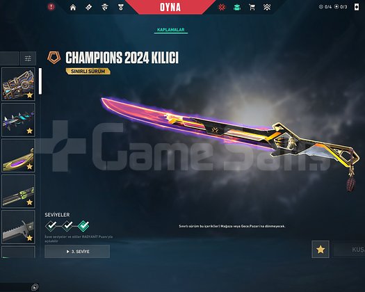 CHAMPIONS 2024 KILICI 14 VANDAL ARCANE SHERİF YÜCE