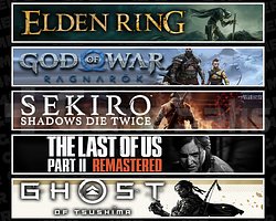Elden + Ragnarök + Sekiro + TLOU2 + Tsushima
