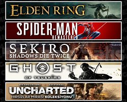 Elden + Spider 1 + Sekiro + Tsushima + Uncharted