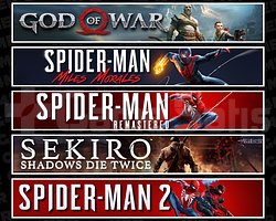 GOW + Miles + Spider 1 + Sekiro + Spider 2