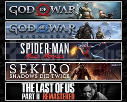 GOW + Ragnarök + Miles + Sekiro + TLOU2