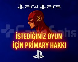 İSTEDİĞİNİZ OYUN İÇİN ANA HESAP HAKKI PRİMARY