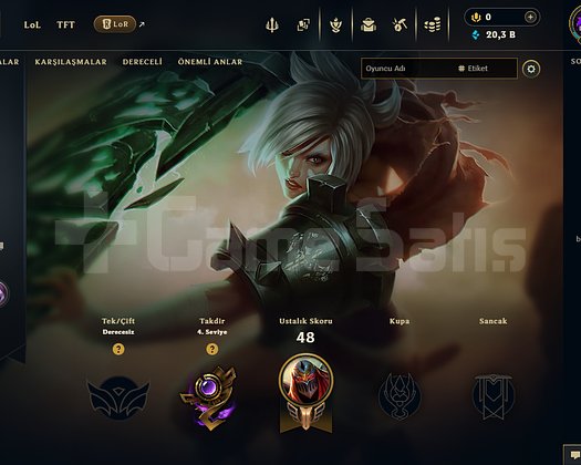 30 LVL BOL KOSTÜMLÜ UNRANKED HESAP HANDMADE!