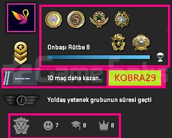 FACEİT+28K OYUN+7 MADALYA 294 WİN 840 SAAT SEÇKİN