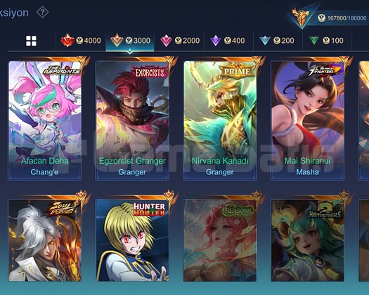 Mega hesap 3 LEGEND GUS K