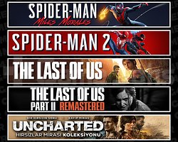 Miles + Spider 2 + TLOU1 + TLOU2 + Uncharted