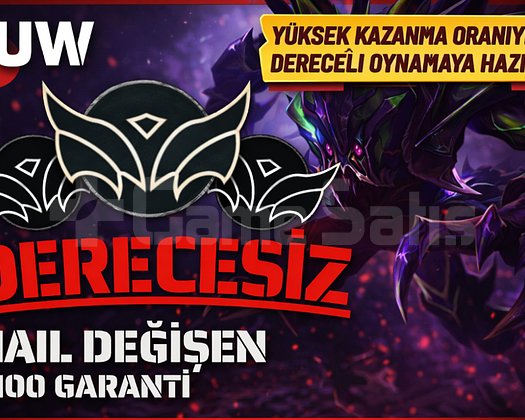EUW / +30 LVL + DERECELİ HAZIR - ESKİ HESAP + UCUZ