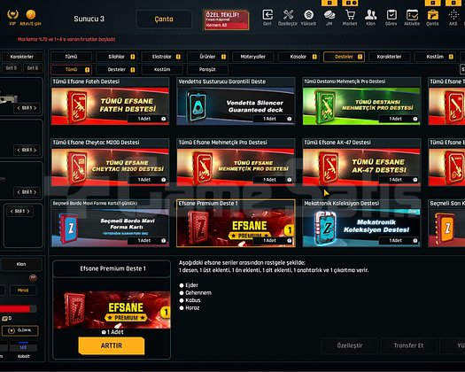 31K Materyalli 53 Seviye Zula Hesabı