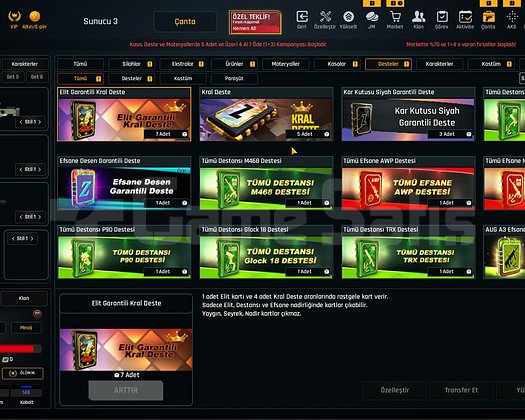 31K Materyalli 53 Seviye Zula Hesabı