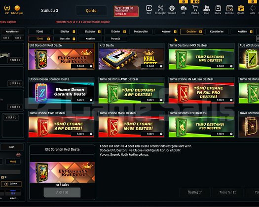39K Materyalli 56 Seviye Zula Hesabı