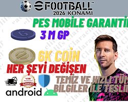 EFOOTBALL ANDROID 6K COIN + 3M GP SORUNSUZ +5