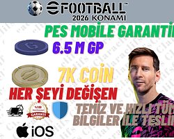 EFOOTBALL IOS 7K COIN + 6.5M GP GP SORUNSUZ +5