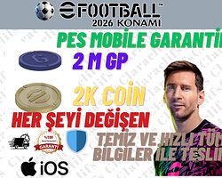 EFOOTBALL IOS 2K COIN + 2M GP GP SORUNSUZ +5
