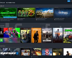 Steam oyunları dolu dolu  ve programlar