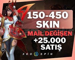 150-450 SKIN | MAİL DEĞİŞEN RANDOM | 30,000+ SATIŞ