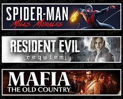 Spider Man Miles + Resident Evil Requiem + Mafia