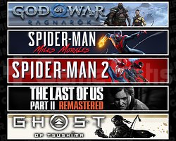 Ragnarök + Miles + Spider 2 + TLOU2 + Tsushima