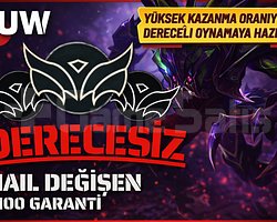 EUW / +30 LVL + DERECELİ HAZIR - ESKİ HESAP + UCUZ