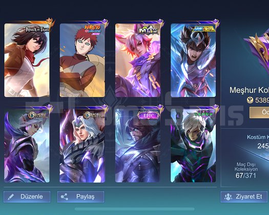 Mobile Legends fanny mikasalı emek hesabı