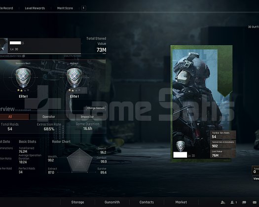30 level 73 m storage value PC hesabı