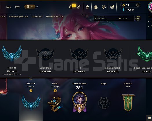 721 KOSTÜM 427 LVL 44K ÖZ EFSANE DOLU MAİL HESAP