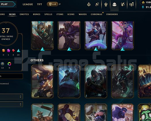 Gümüş 3 43 Win 2 Lose 1500 RP li 37 skinli hesap