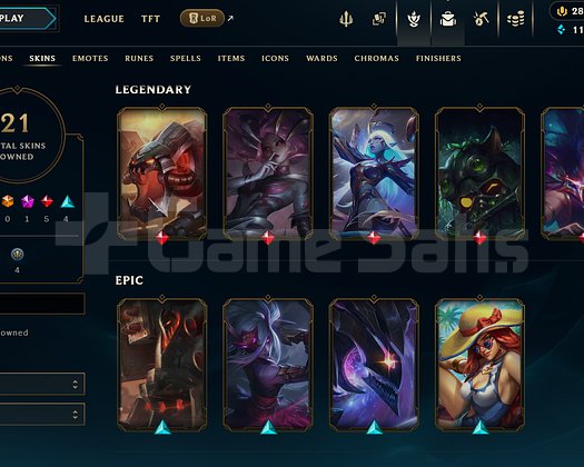Gümüş 3 52 Win 4 lose 21 Skinli hesap