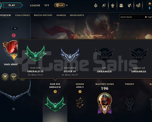 Esnek zümrüt 3 25 win 2 lose yüksek wr yüksek mmrf