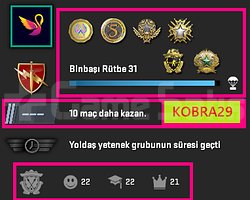 FACEİT+ 7 MADALYA 442 WİN 1485 SAAT SEÇKİN