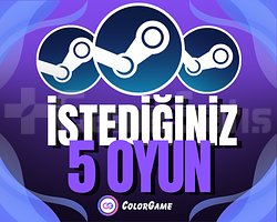 İSTEDİĞİNİZ 5 OYUN + DESTEK