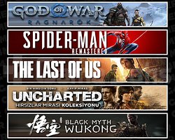 Ragnarök + Spider 1 + TLOU1 + Uncharted + Wukong