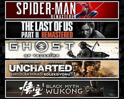 Spider 1 + TLOU2 + Tsushima + Uncharted + Wukong